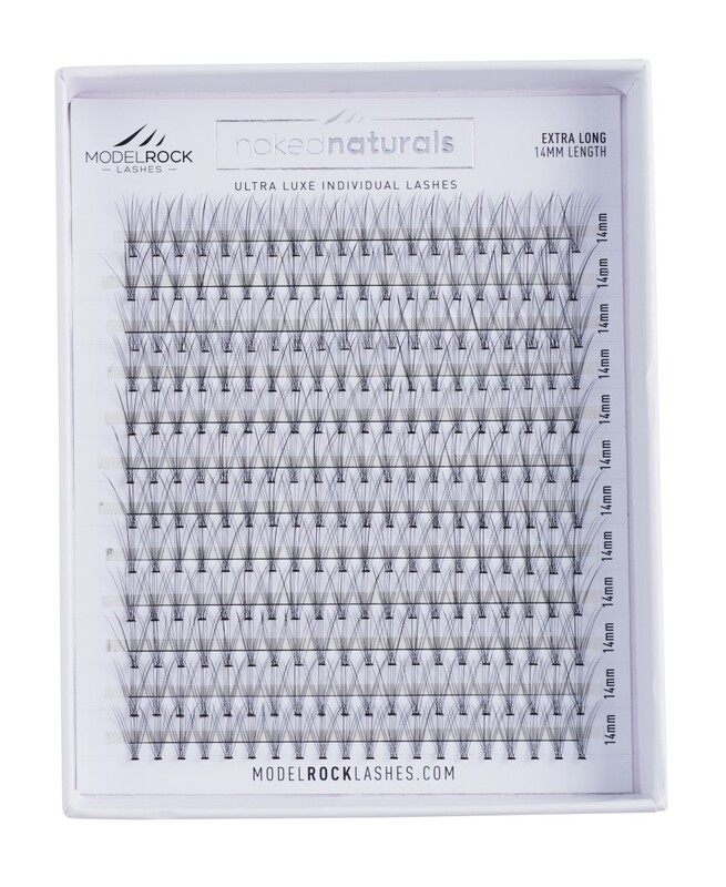 **BULK TRAY** Ultra Luxe - NAKED NATURALS - 10D 'EXTRA LONG' 14mm - 240pk