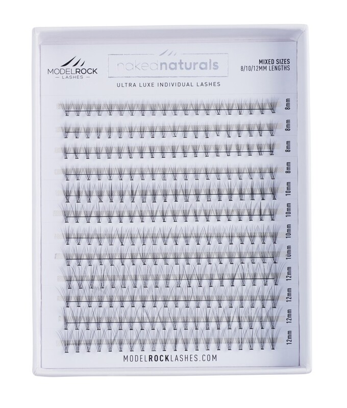 **BULK TRAY** Ultra Luxe - NAKED NATURALS - 10D 'MIXED LENGTHS' 8mm / 10mm / 12mm - 240pk