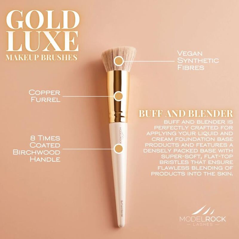 GOLD LUXE Makeup Brush - *Buff and Blender*