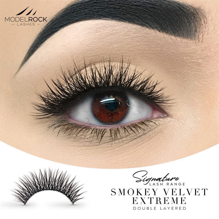 MODELROCK Lashes - Smokey Velvet 'EXTREME' - Double Layered Lashes