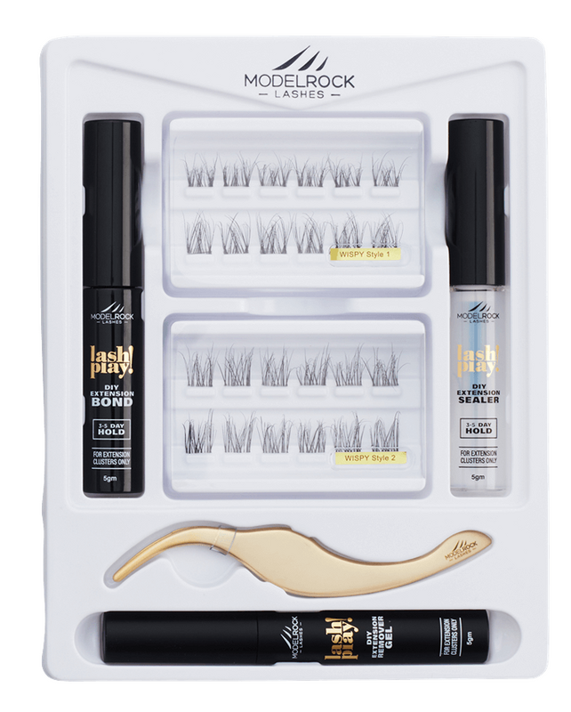 MODELROCK - LASH PLAY - DIY At Home Lash Extensions Kit - *WISPY ELEGANCE*