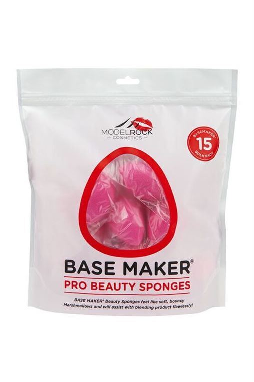 Base Maker® Beauty Sponge - 'ULTIMATE CONTOUR' (Pink Olive Drop) - 15 BULK PACK 