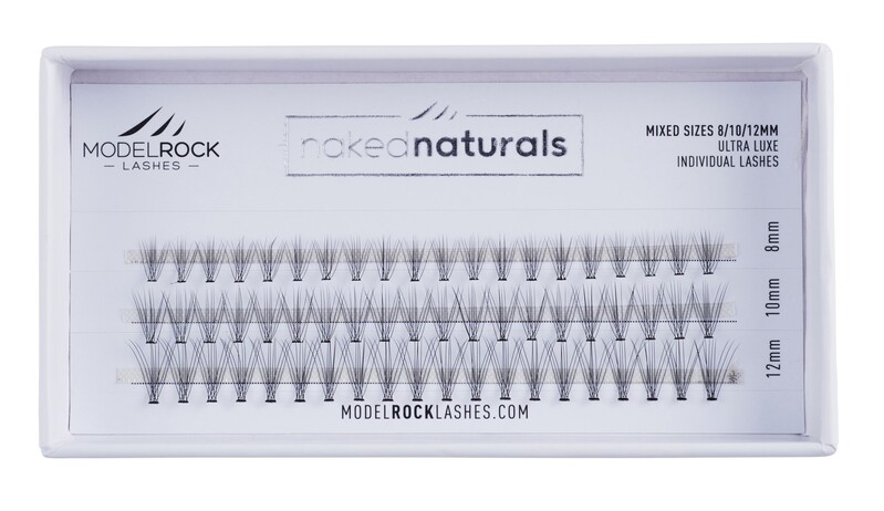 Ultra Luxe Individual Lashes - NAKED NATURALS 'MIXED LENGTHS' - 8mm / 10mm / 12mm - 60pk