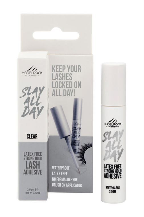 MODELROCK - 'Mini' Lash Adhesive 3.5gm Waterproof *SUPER-STRONG* - *CLEAR* Latex Free - with brush-on applicator