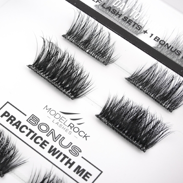 LASH PLAY Ready to Wear Pre-Glued Half Lashes - STRETCH-FIT - Day to Night