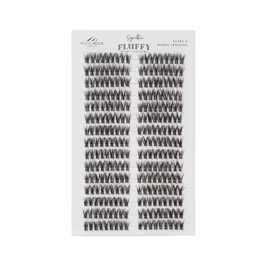 BULK TRAY  -  'FLUFFY WISPY' Clusters Mixed lengths - Style #2