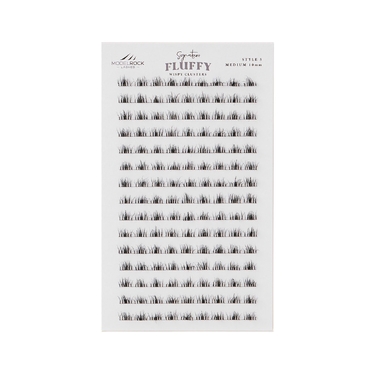 BULK TRAY  -  'FLUFFY WISPY' Clusters Medium Lengths - Style #5