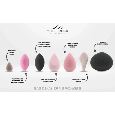 Base Maker® Beauty Sponge - 'BODY BOUNCER' OVERSIZED SPONGE (Black) - 15 BULK PACK