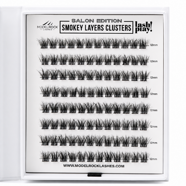 SALON EDITION - SMOKEY LAYERS CLUSTERS - Style #1 - LONG 12mm - 96 / Clusters Pk