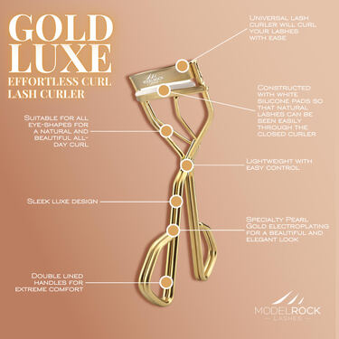 GOLD LUXE - The 'EFFORTLESS CURL' Lash Curler