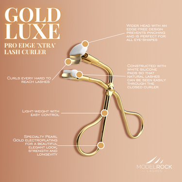 GOLD LUXE - Pro EDGE 'X-tra' Lash Curler