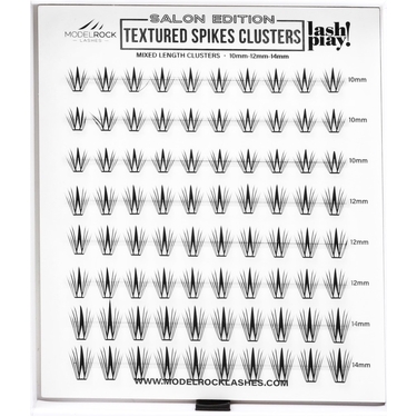 SALON EDITION - TEXTURED SPIKES - Style #1 - Mixed Lengths - 80 / Clusters Pk