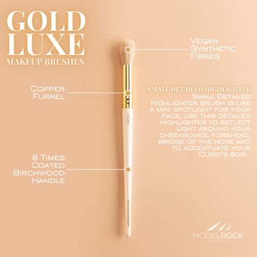 GOLD LUXE Makeup Brush - *Small Detailed Highlighter*