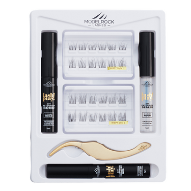 MODELROCK - LASH PLAY - DIY At Home Lash Extensions Kit - *WISPY ELEGANCE*