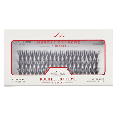 *CLEARANCE* - Ultra Luxe Individual Lashes - 'EXTRA LONG' 14mm - *DOUBLE EXTREME* - 40 / Hairs - 60 Clusters / Pk
