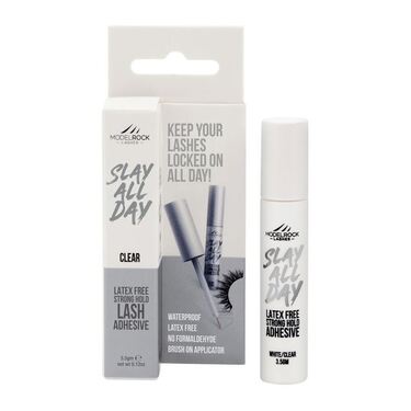MODELROCK - 'Mini' Lash Adhesive 3.5gm Waterproof *SUPER-STRONG* - *CLEAR* Latex Free - with brush-on applicator