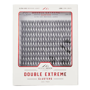 **BULK TRAY** Ultra Luxe - *DOUBLE EXTREME* - 'LONG' 12mm - 40 hairs -  240 Clusters / Pk