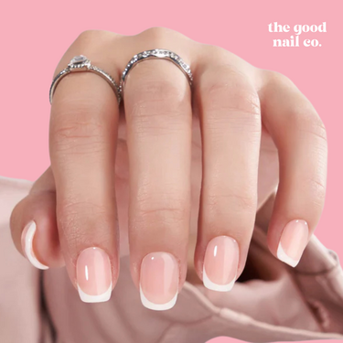 THE GOOD NAIL CO - Press-On Gel Nail Kit - 'THE NATURALIST FRENCHIE' - Short Square