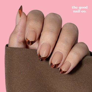 THE GOOD NAIL CO - Press-On Gel Nail Kit - CHEETAH - Short Almond