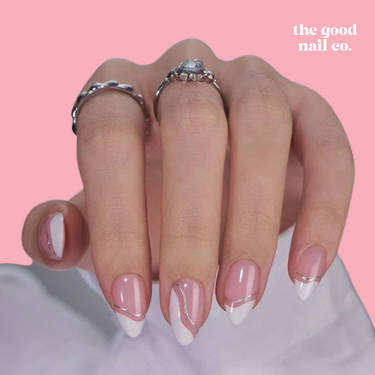 THE GOOD NAIL CO - Press-On Gel Nail Kit - SHELLY - Short Almond