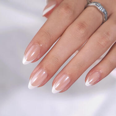 THE GOOD NAIL CO - Press-On Gel Nail Kit - GLAZED FRENCHIE - Short Almond