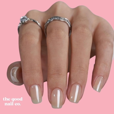 THE GOOD NAIL CO - Press-On Gel Nail Kit - CREAMY GLAZE - Short Square