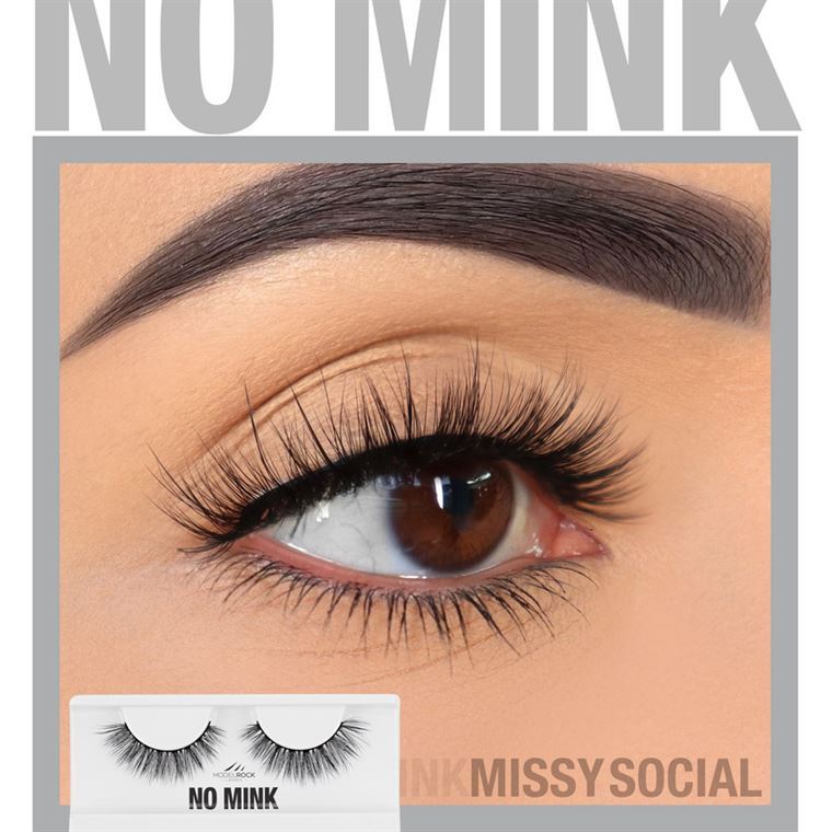 No Mink Faux Mink Lashes Missy Social Modelrock 
