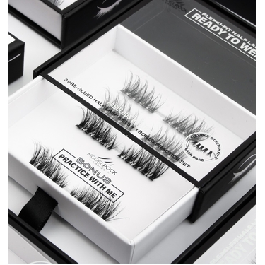 LASH PLAY Ready to Wear Pre-Glued Half Lashes - STRETCH-FIT - Fabulous & Flirty