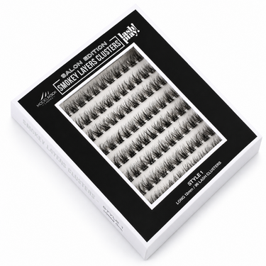 SALON EDITION - SMOKEY LAYERS CLUSTERS - Style #1 - LONG 12mm - 96 / Clusters Pk