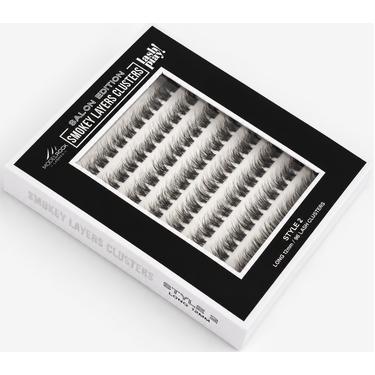 SALON EDITION - SMOKEY LAYERS CLUSTERS - Style #2 - LONG 12mm - 96 / Clusters Pk