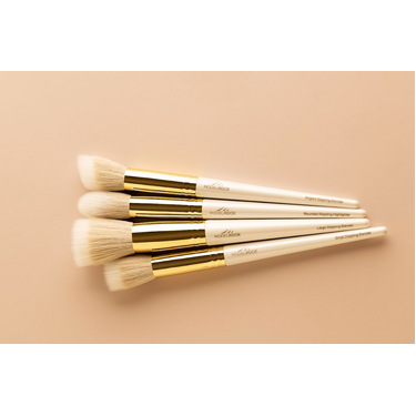 GOLD LUXE - Professional Stippling Blender Brush Set - 4-piece