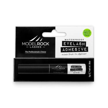 MODELROCK - Lash Adhesive 5gm Waterproof *CLEAR* - "LATEX FREE" - With "Brush On" applicator
