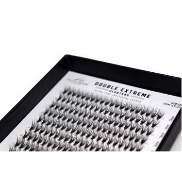 **BULK TRAY** Ultra Luxe - *DOUBLE EXTREME* - 'MEDIUM' 10mm - 40 hairs - 240 Clusters / Pk