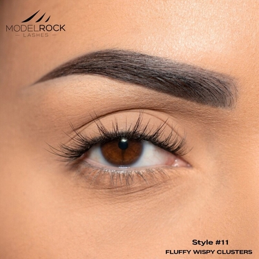 BULK TRAY  -  'FLUFFY WISPY' Clusters Medium Lengths - Style #11