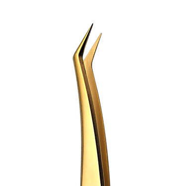 GOLD LUXE - Precision DIY Cluster Lash Tweezer