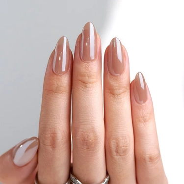 THE GOOD NAIL CO - Press-On Gel Nail Kit - NUDE GLAZE - Medium Almond