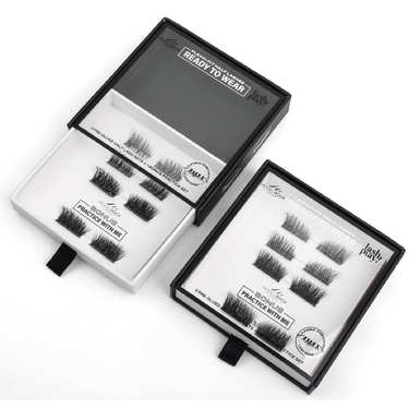 FULL SET BUNDLE (5 pks) - LASH PLAY Ready to Wear Pre-Glued Half Lashes - STRETCH-FIT