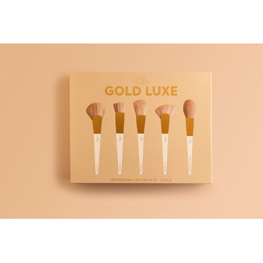 GOLD LUXE - Professional Face Brush Set - 5 piece