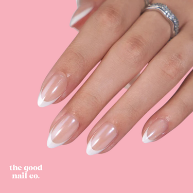 THE GOOD NAIL CO - Press-On Gel Nail Kit - GLAZED FRENCHIE - Short Almond