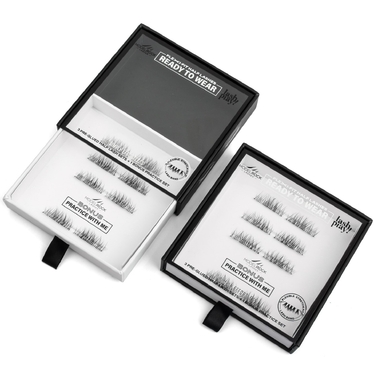 FULL SET BUNDLE (5 pks) - LASH PLAY Ready to Wear Pre-Glued Half Lashes - STRETCH-FIT