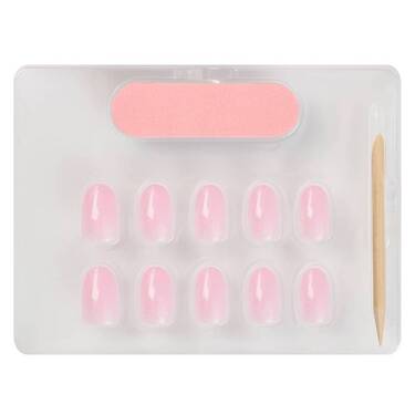 THE GOOD NAIL CO - Press-On Gel Nail Kit - 'PINK FAIRY SPRINKLES' - Short Oval