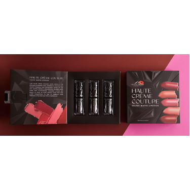 HAUTE CRÈME COUTURE Velvet Matte Lipsticks  -  'The Neutral Lovers' 3-Piece Holiday Gift Set
