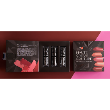 HAUTE CRÈME COUTURE Velvet Matte Lipsticks  - 'The Pinky Lovers' 3-piece Holiday Gift Set