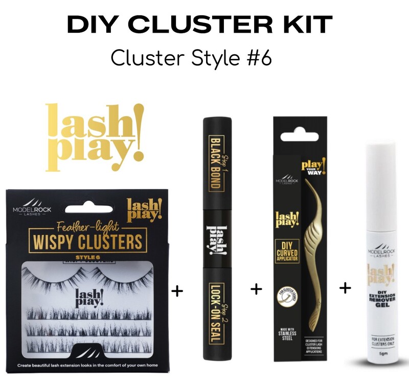 LASH PLAY - DIY  Style #6 Feather-Light Clusters 4-Piece Kit