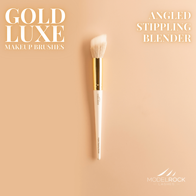 GOLD LUXE Makeup Brush - *Angled Stippling Blender*