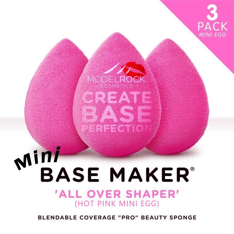 PRO 3pk - Base Maker® Beauty Sponge - 'ALL OVER SHAPER' (Hot Pink Mini Egg)