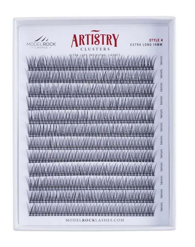 **BULK TRAY** Ultra Luxe 'ARTISTRY' Clusters - Style #4 - 'EXTRA LONG' 14mm - 480 / Clusters Pk