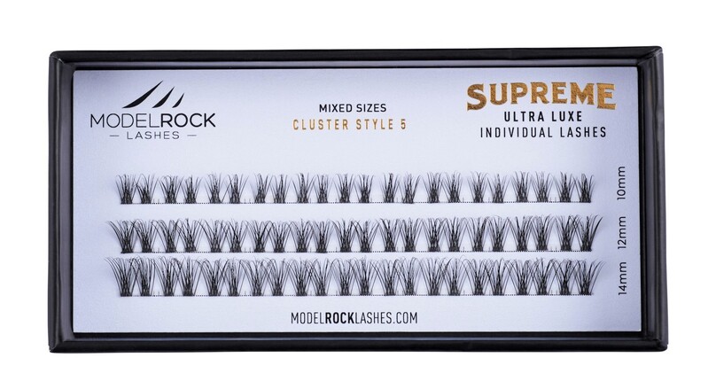 Ultra Luxe 'SUPREME' Individual Lashes - 'MIXED LENGTHS' 10mm-12mm-14mm Cluster Style #5