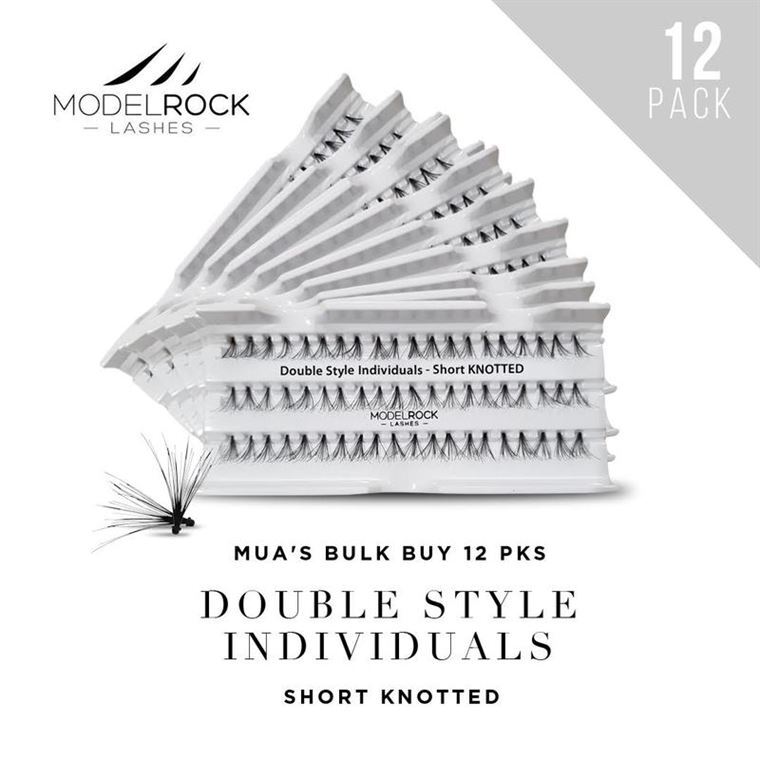 BULK BUY 12 PKS - Double Style Individuals *SHORT Knotted*