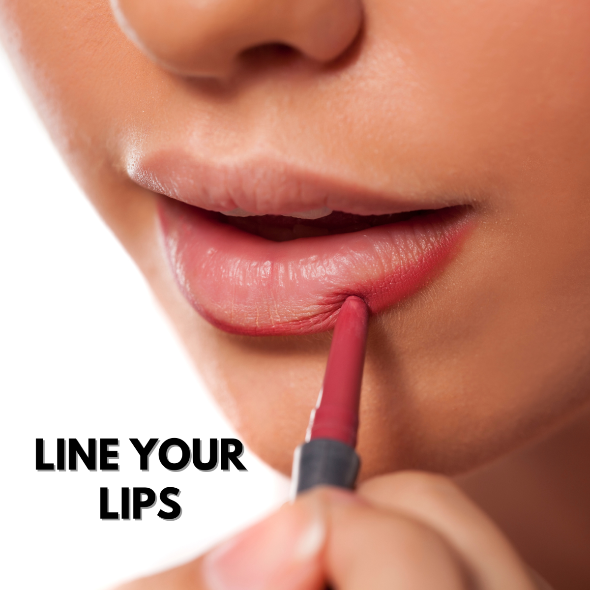 how to line your lips for the lipstick